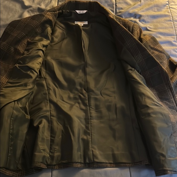 Talbots Green Plaid Women's Blazer Sz 12 - Picture 7 of 7